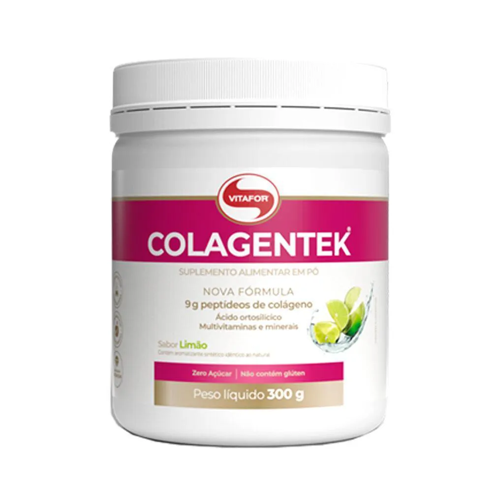 COLáGENO COLAGENTEK SABOR LIMãO VITAFOR 300G