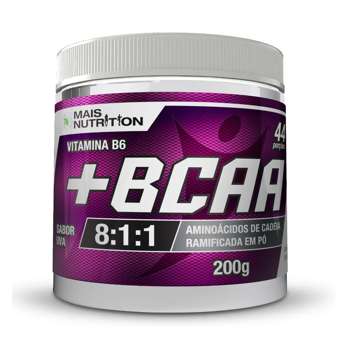 BCAA 8:1:1 200G SABOR UVA 200 GRAMAS MAIS NUTRITION