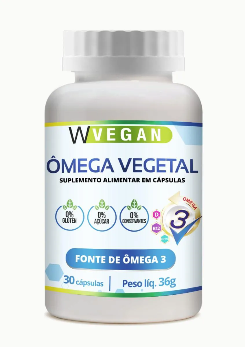 ÔMEGA 3 VEGETAL 60 CAPSULAS WVEGAN OMEGA DHA VEGANO