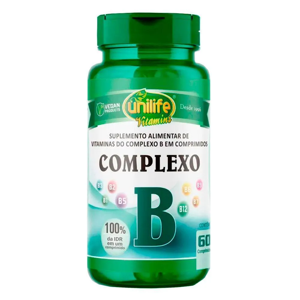 VITAMINA COMPLEXO B - UNILIFE - 60 COMPRIMIDOS Unica