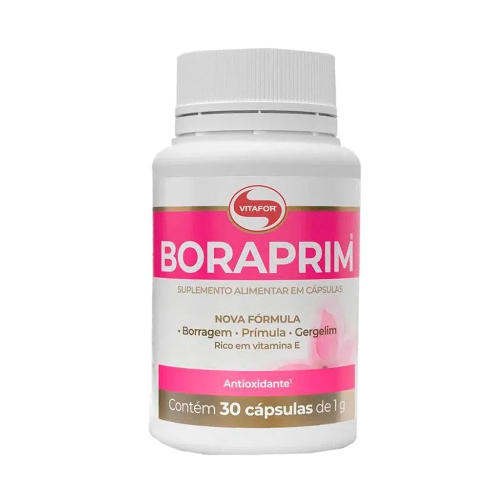 ÓLEO DE BORRAGEM E PRíMULA BORAPRIM - VITAFOR - 60 CáPSULAS Unica