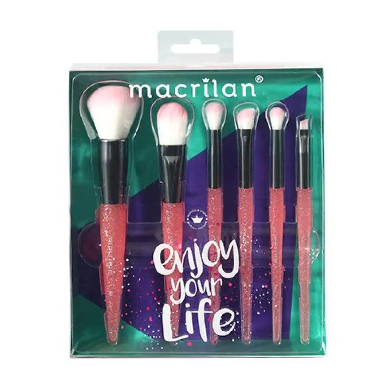 KIT PINCéIS ENJOY YOUR LIFE - MACRILAN - KP10-3 Rosa