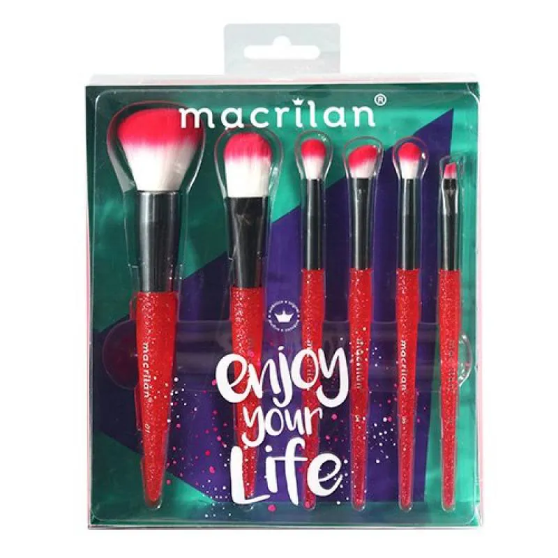 KIT PINCéIS ENJOY YOUR LIFE - MACRILAN - KP10-3 Vermelho
