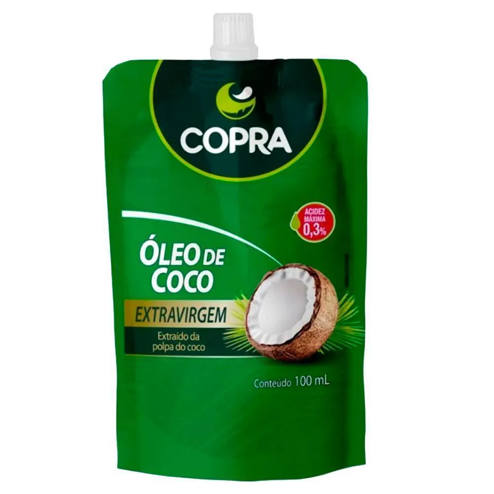 ÓLEO DE COCO EXTRA VIRGEM POUCH COPRA 100ML