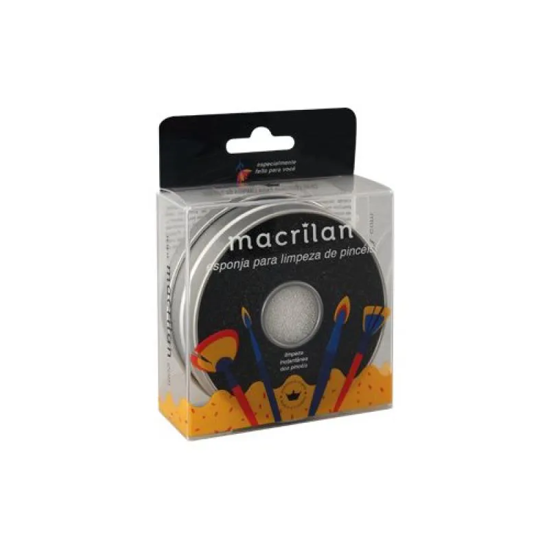 ESPONJA PARA LIMPEZA DE PINCéIS - MACRILAN - CP-05