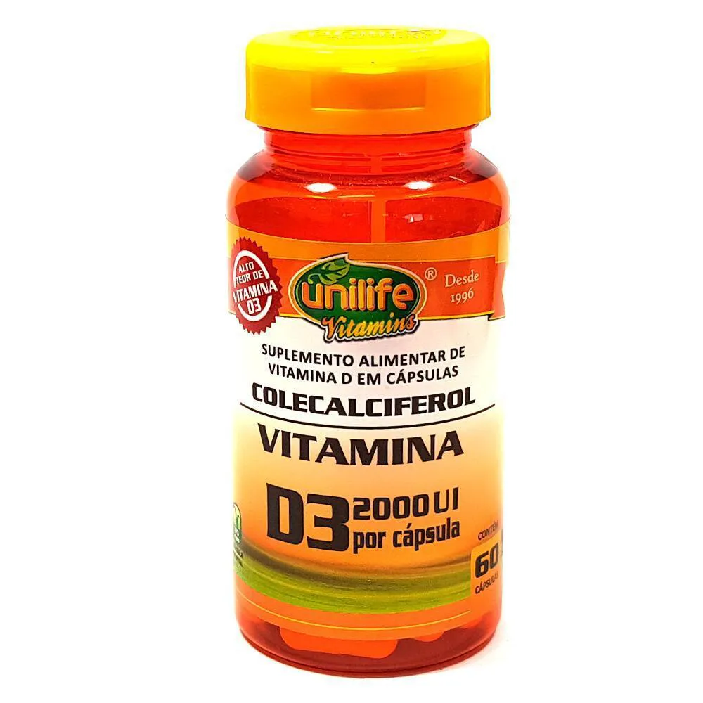 VITAMINA D - CALCIFEROL UNILIFE 60 CáPSULAS