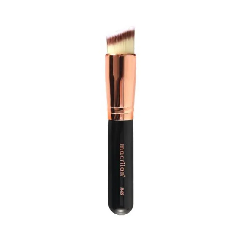 PINCEL PROFISSIONAL P/BASE KABUKI CHANFRADO LINHA ROSé - MACRILAN - R-09