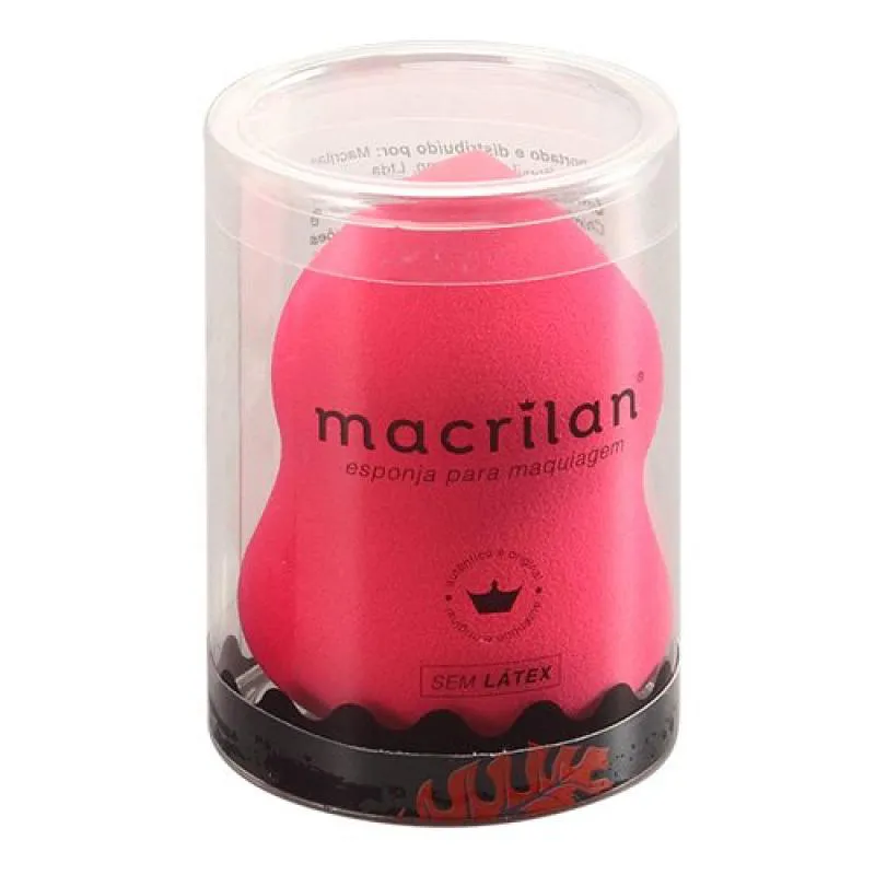 ESPONJA GOTA CHANFRADA HD PARA MAQUIAGEM - MACRILAN - EJ1-33 Rosa
