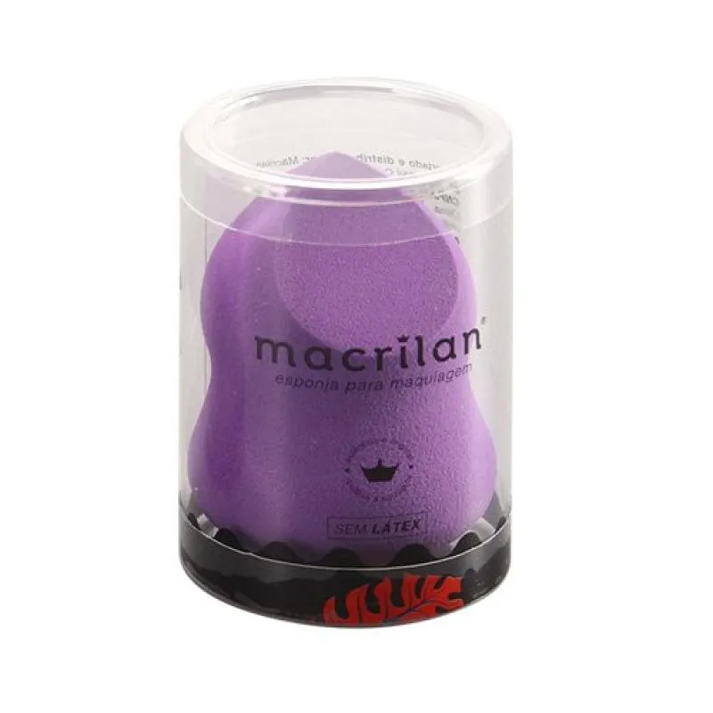 ESPONJA GOTA CHANFRADA HD PARA MAQUIAGEM - MACRILAN - EJ1-33 Roxo