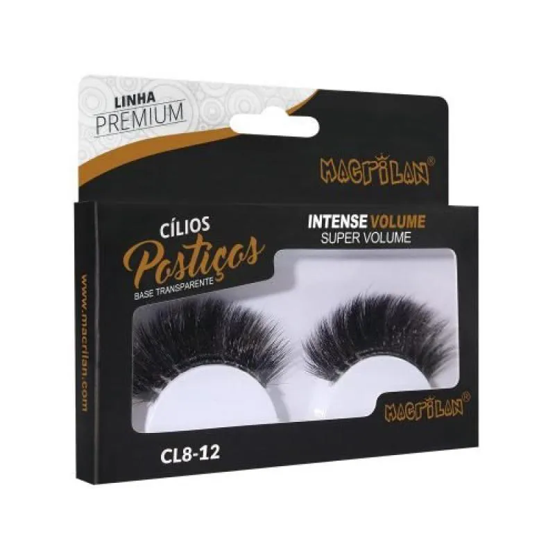 CíLIOS POSTIçOS INTENSE VOLUME - MACRILAN - CL8-12