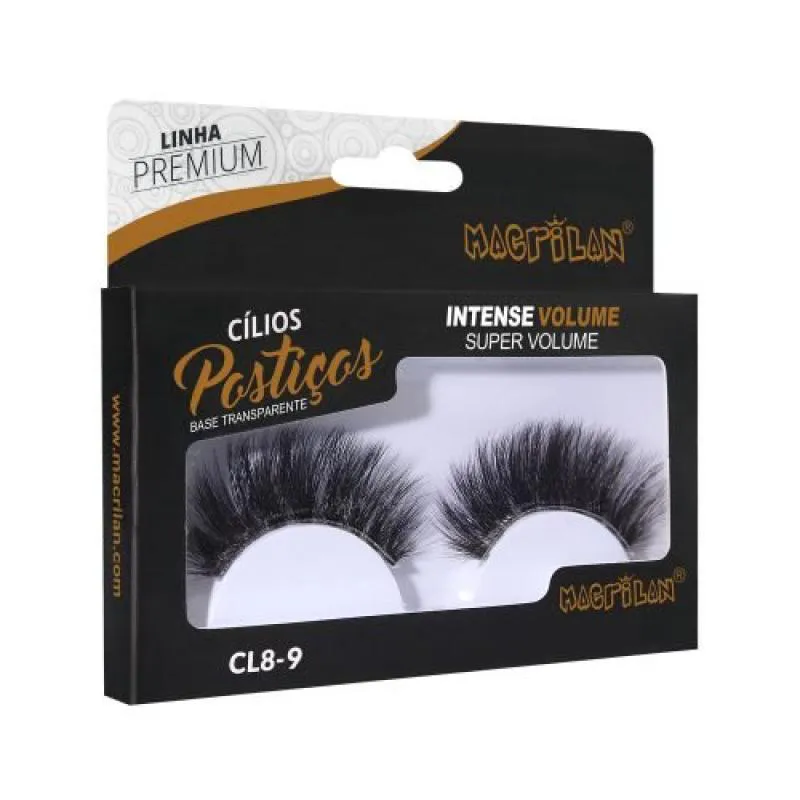 CíLIOS POSTIçOS INTENSE VOLUME - MACRILAN - CL8-9