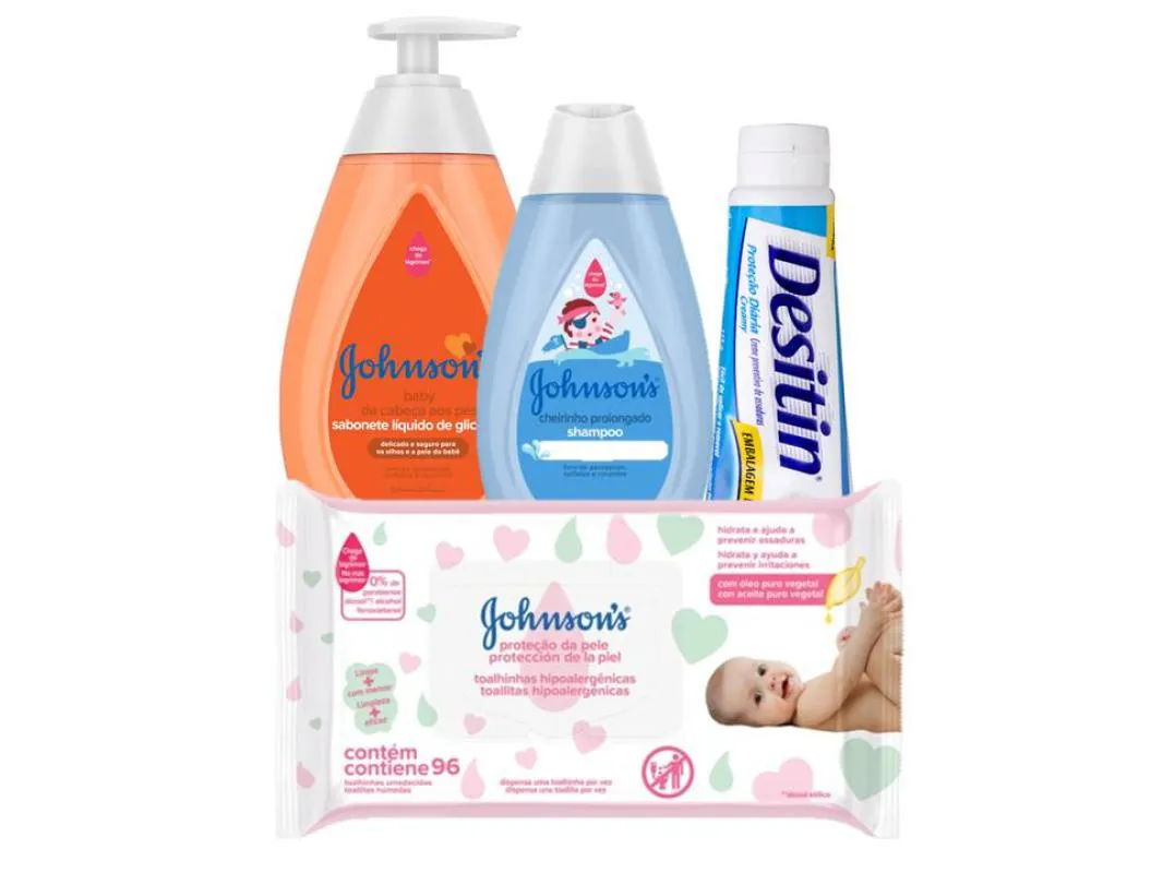 KIT JOHNSONS BABY CHEIRINHO PROLONGADO COM 4 UNIDADES