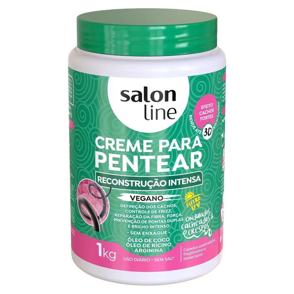 CRONOGRAMA CAPILAR COM 3 CREMES PARA PENTEAR SALON LINE