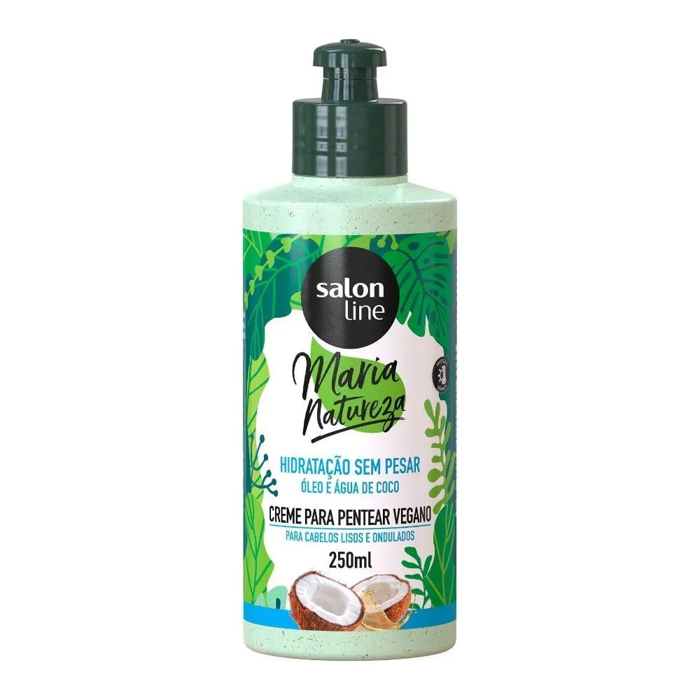 CAIXA COM 6 UNIDADES DE CREME PARA PENTEAR MARIA NATUREZA HIDRATAçãO SEM PESAR 250ML