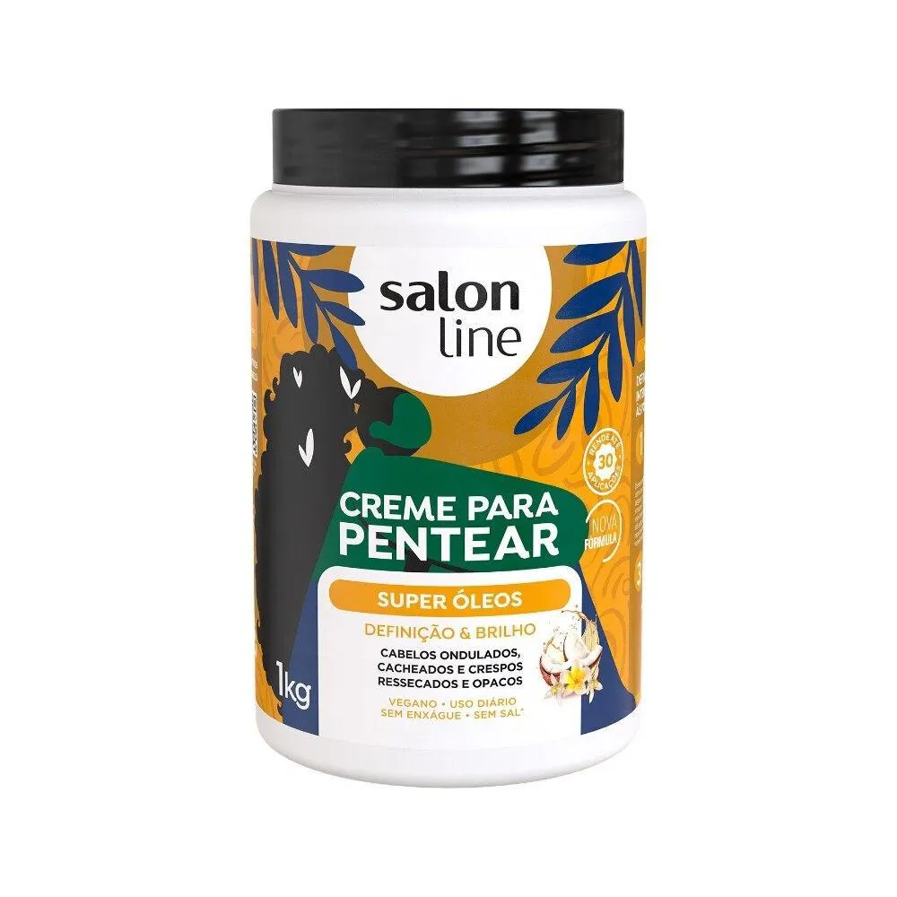 CREME PARA PENTEAR SUPER ÓLEOS SALON LINE 1L