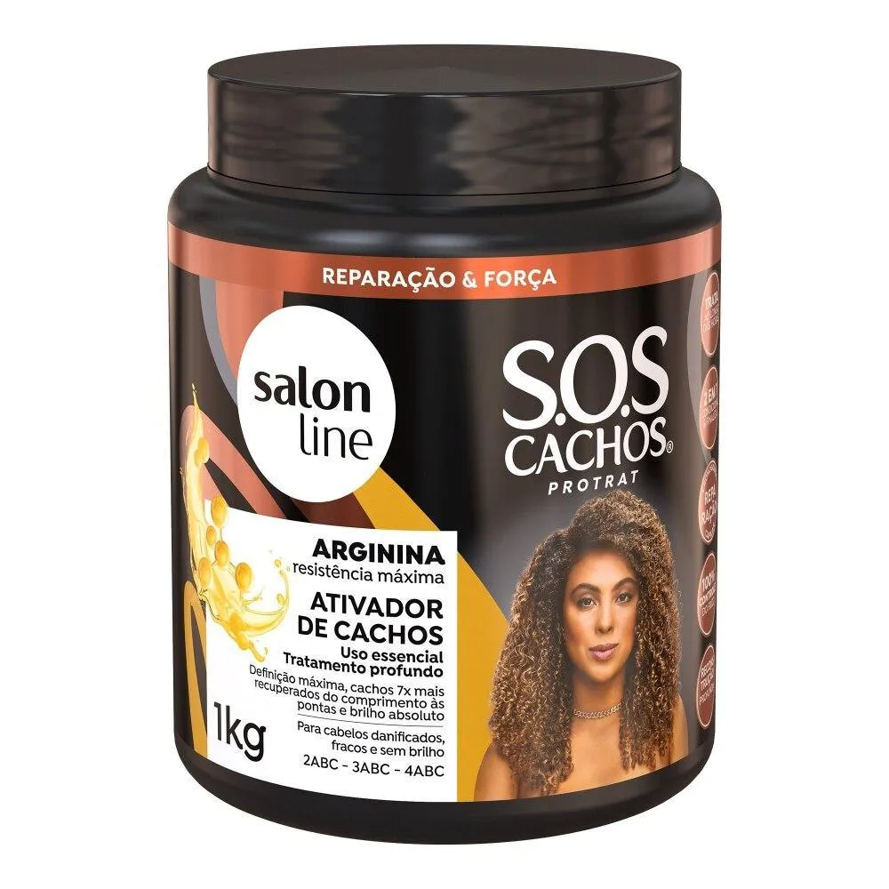 SALON LINE, ATIVADOR DE CACHOS, SOS CACHOS, ARGININA, RECONSTRUçãO ...