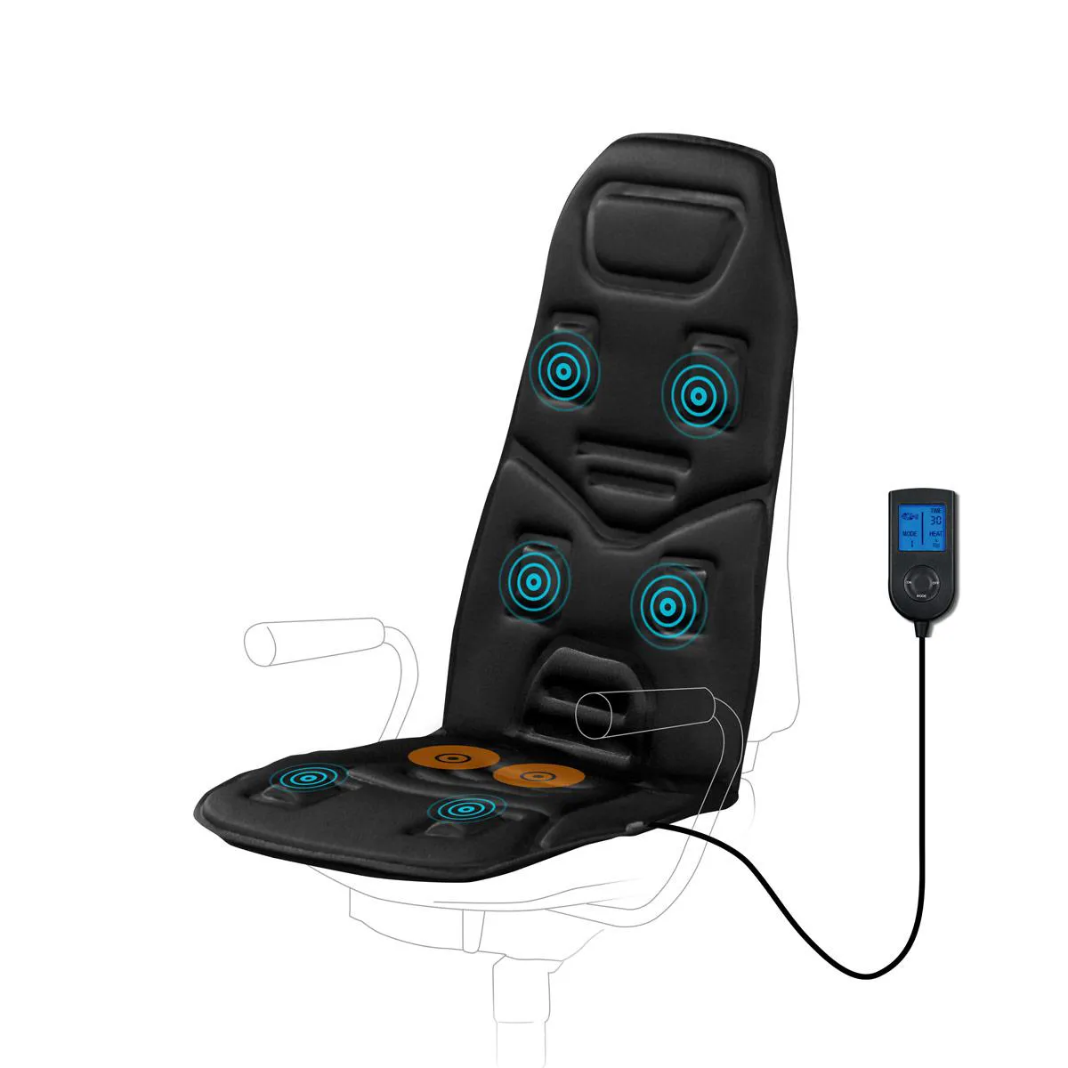 Assento Ultra Massage 6 Motores, Carro E Casa Relaxmedic