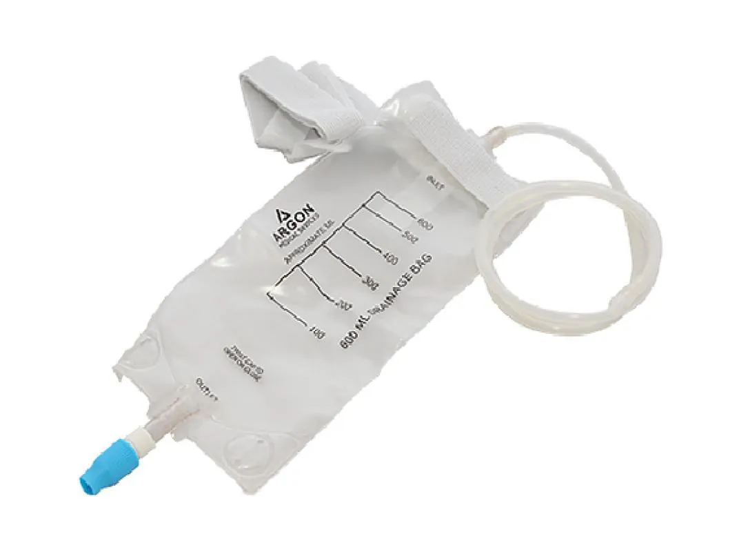 BOLSA DE DRENAGEM D-BAG COM VáLVULA ANTI REFLUXO E CONEXãO LUER LOCK 600ML - ARGON