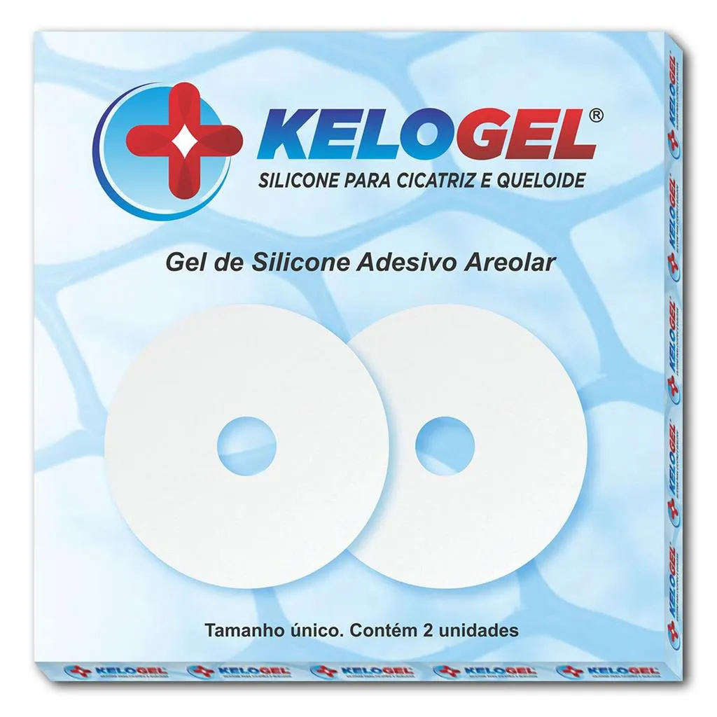 FITA ADESIVO AREOLAR GEL DE SILICONE CICATRIZ 2UN KELOGEL