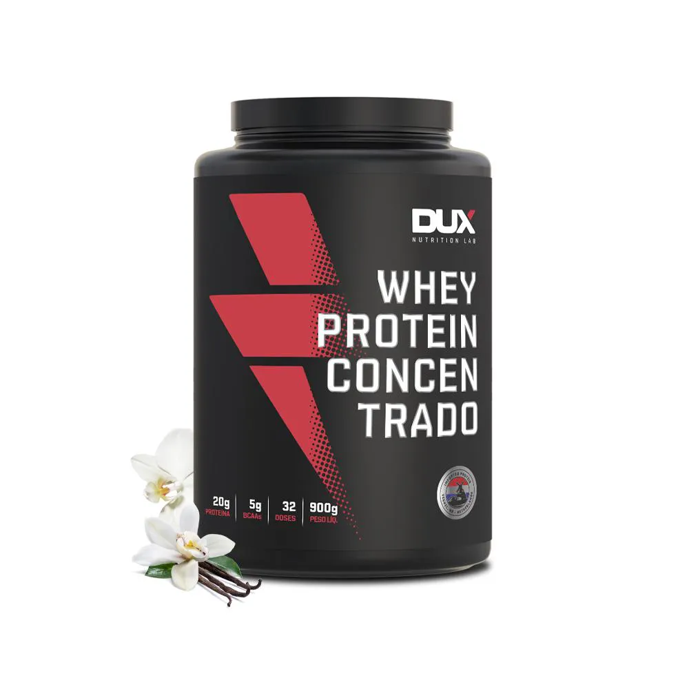 WHEY PROTEIN CONCENTRADO (900G) BAUNILHA DUX NUTRITION