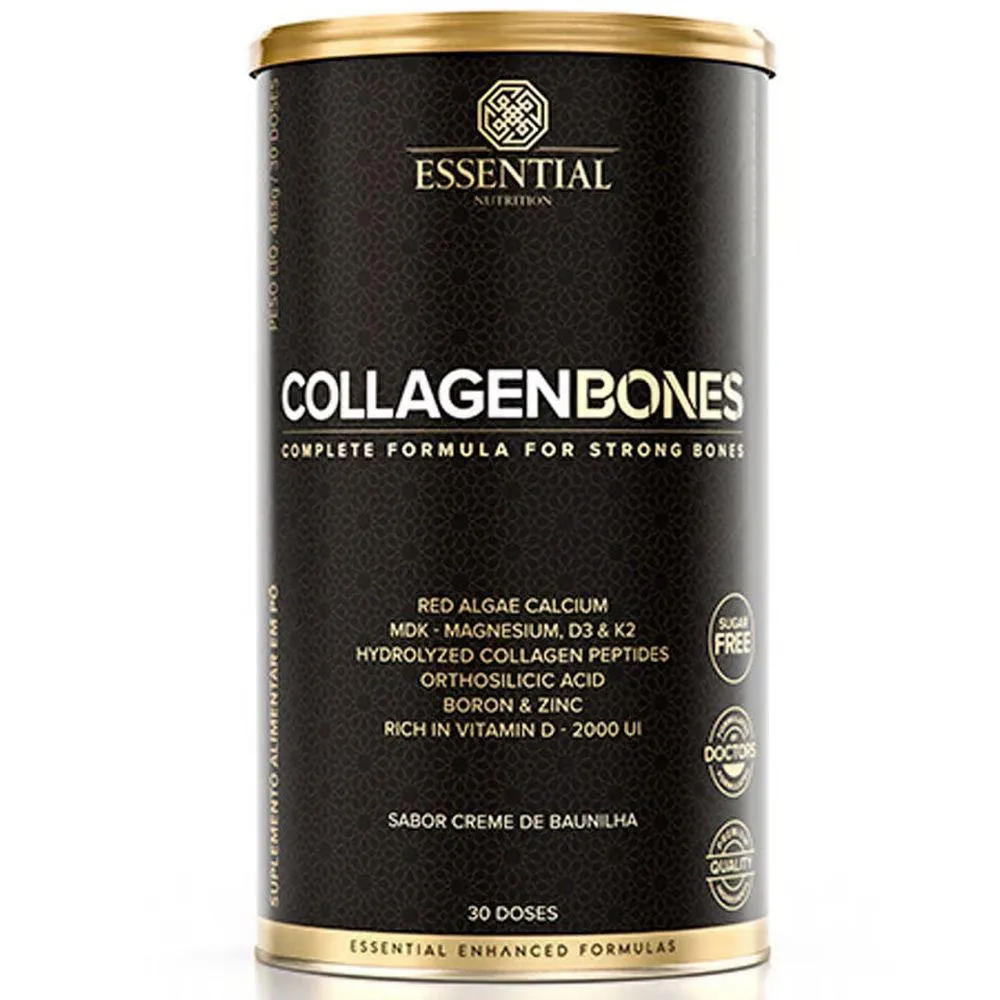 COLLAGEN BONES - 483G - CREME DE BAUNILHA - ESSENTIAL NUTRITION