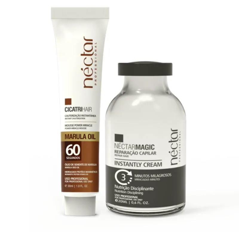 KIT NéCTAR AMPOLA + CICATRI HAIR (CICATRIZAçãO + HIDRATAçãO)