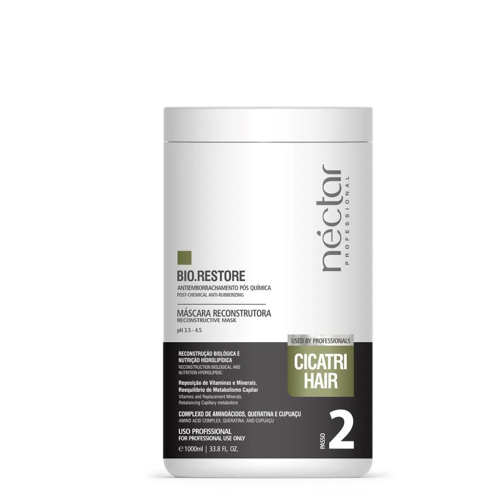 MáSCARA NéCTAR RECONSTRUTORA 1KG PROFISSIONAL CICATRI HAIR