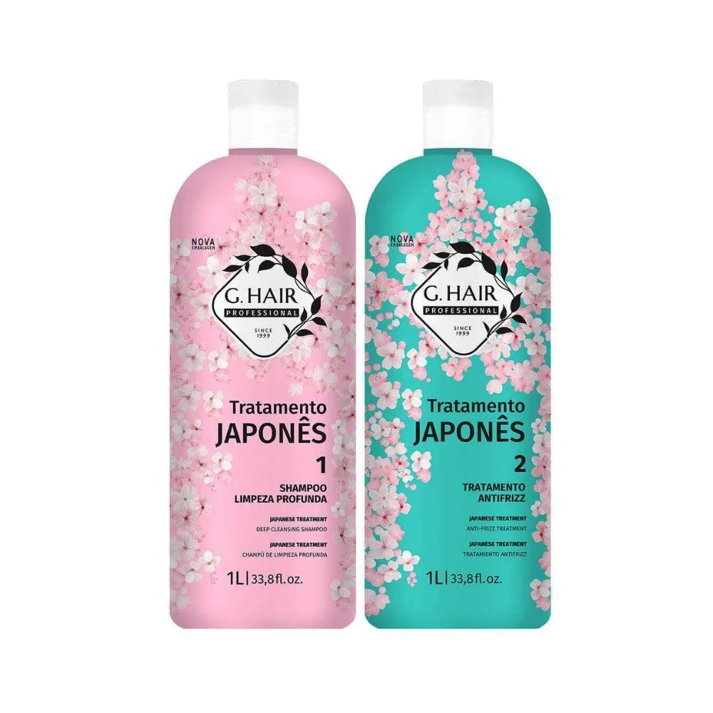 G.HAIR ESCOVA JAPONESA PROGRESSIVA TRATAMENTO ANTIFRIZZ (2 X LITRO)
