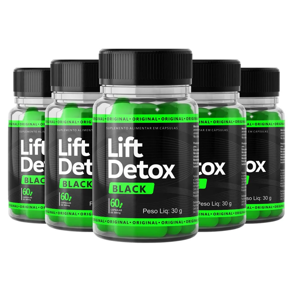 5LIFTDETOX BLACK 60 CAPSULAS