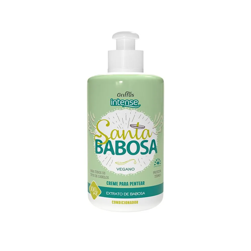 CREME PARA PENTEAR EXTRATO DE BABOSA SANTA BABOSA INTENSE GRIFFUS 300ML