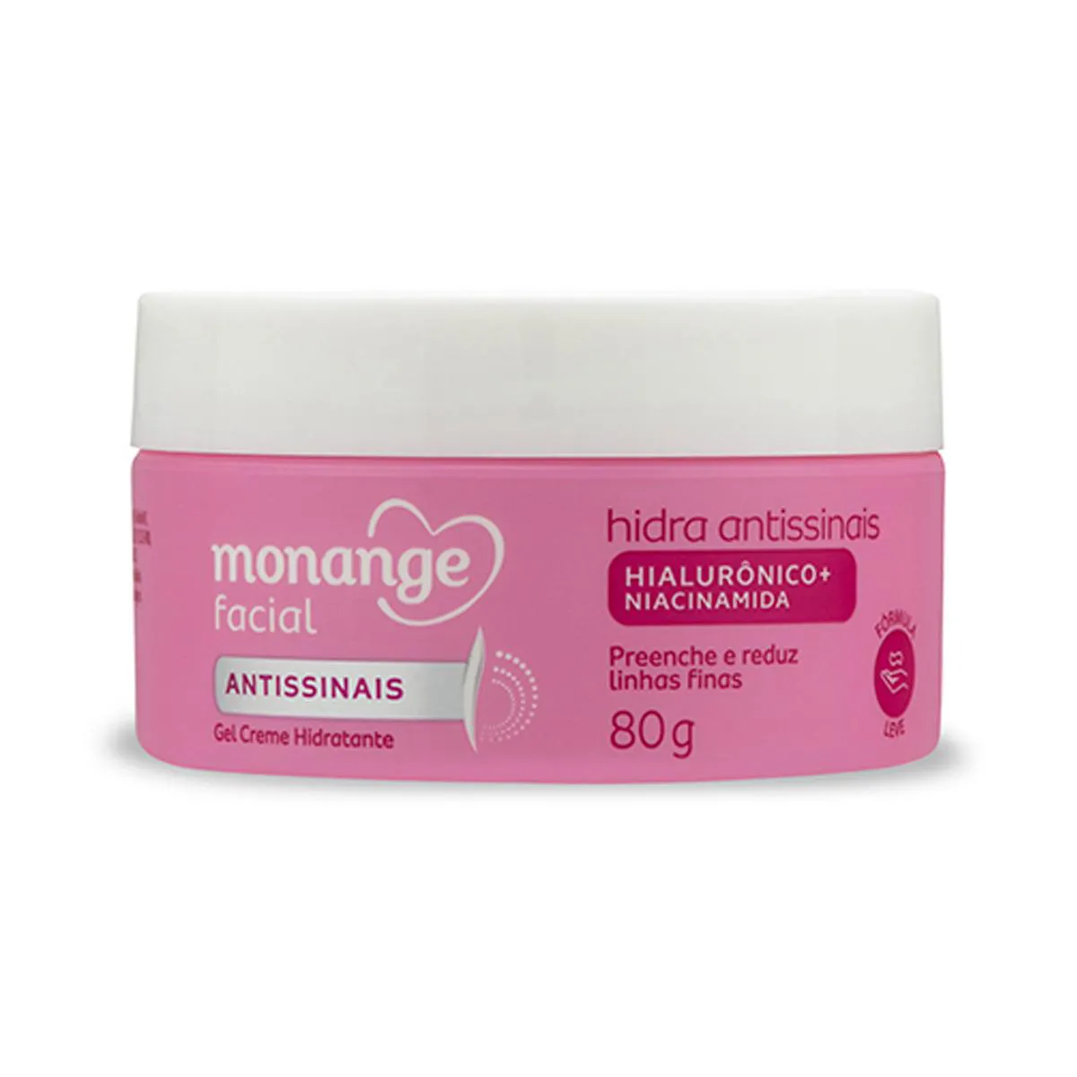 Gel Creme Hidratante Monange Facial Hidra Antissinais 80g