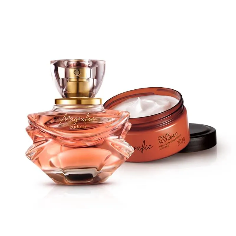 EUDORA COMBO MAGNIFIC: EAU DE PARFUM + CREME ACETINADO