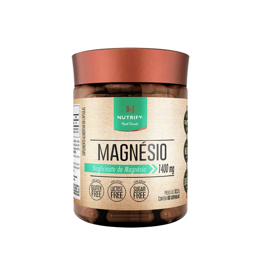 MAGNéSIO- BISGLICINATO MAGNéSIO 1400MG-60 CAPSULAS-NUTRIFY