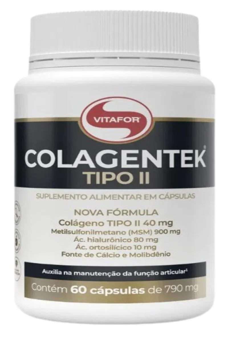 KIT 2X: COLAGENTEK II COLáGENO VITAFOR 60 CáPSULAS