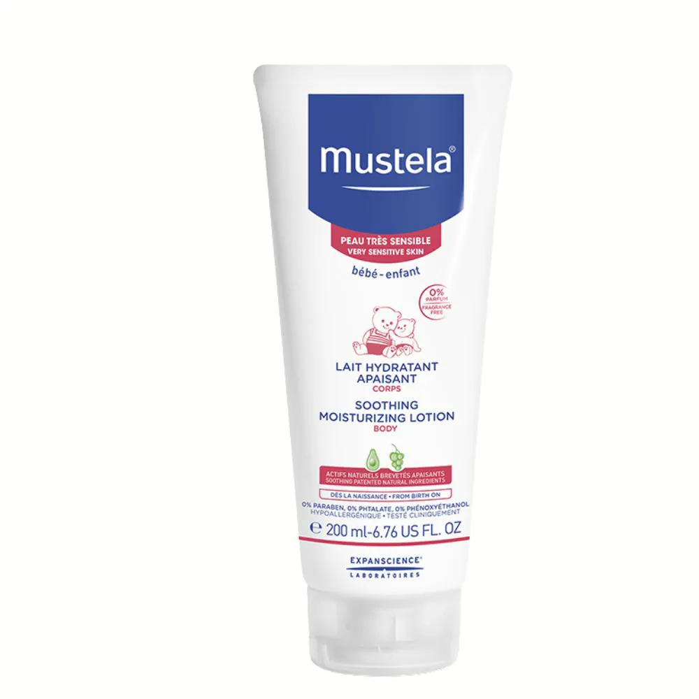 MUSTELA LEITE HIDRATANTE CALMANTE PELE MUITO SENSíVEL 200ML