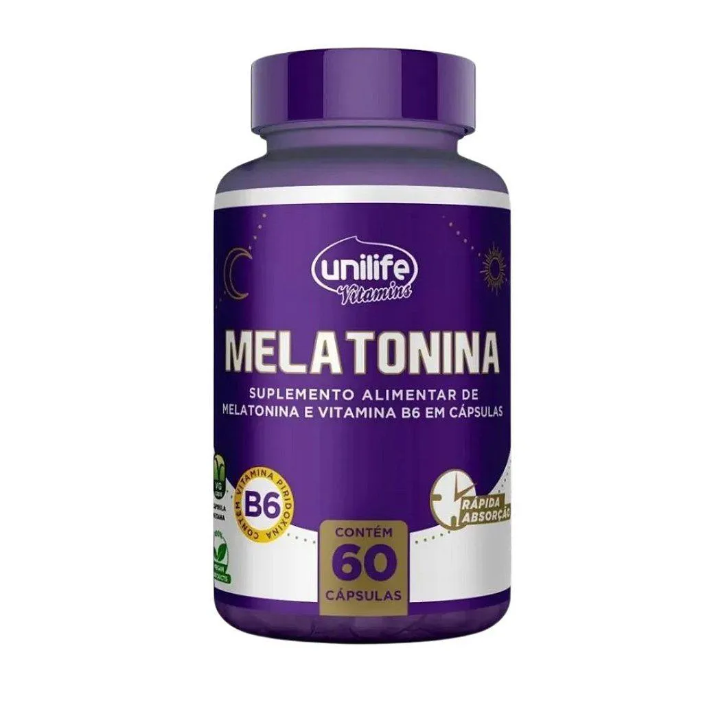 MELATONINA 350MG 60 CáPS - UNILIFE