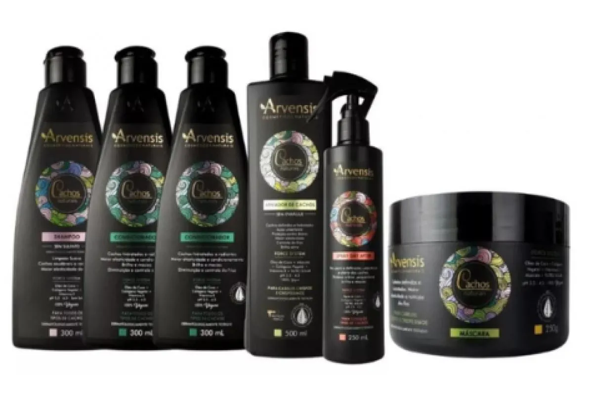 DISPONIBILIDADE: IMEDIATA KIT ARVENSIS CACHOS SHAMPOO + 2 CONDICIONADORES + ATIVADOR + MASCARA CRESPOS