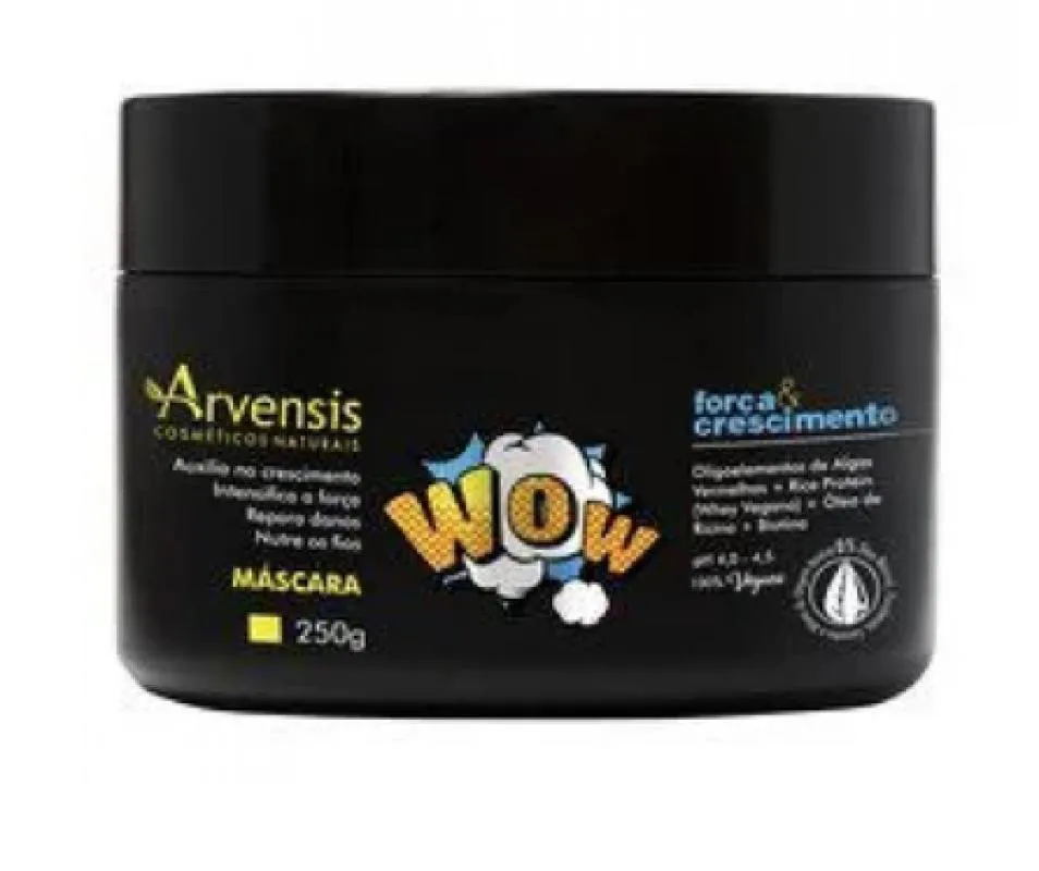 MÁSCARA WOW FORÇA E CRESCIMENTO 250G - ARVENSIS