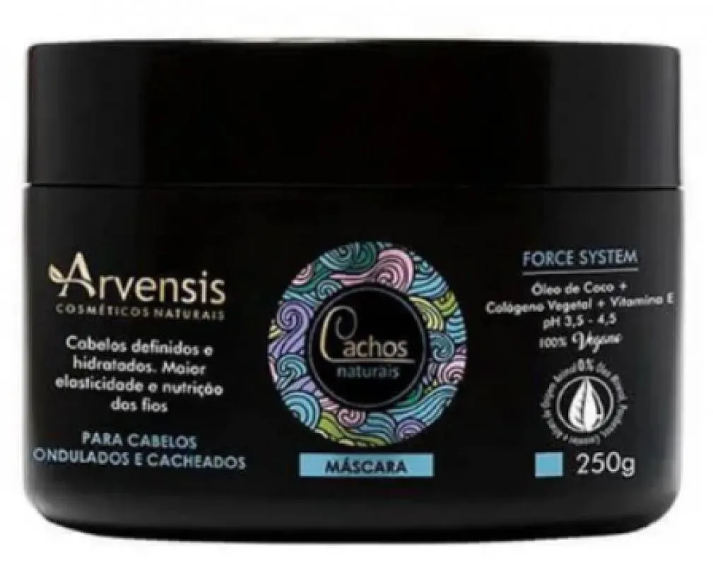 MáSCARA CACHOS NATURAIS ONDULADOS E CACHEADOS 250G -ARVENSIS