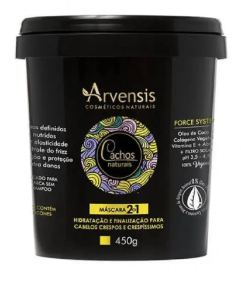 MáSCARA 2X1 NOO POO CACHOS NATURAIS 450G - ARVENSIS