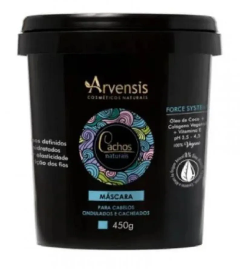 MáSCARA CACHOS NATURAIS ONDULADOS E CACHEADOS 450G -ARVENSIS