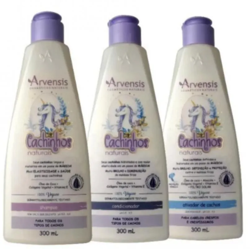 KIT SHAMPOO E CONDICIONADOR + ATIVADOR INFANTIL CRESPOS