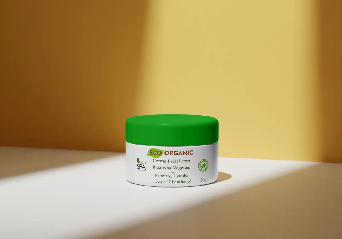 CREME HIDRATANTE FACIAL ORGâNICO 60G - ECO SPA