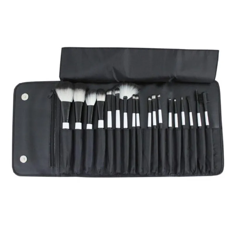 KIT COM 18 PINCéIS PROFISSIONAI JACKI DESIGN FYD33013 Preto