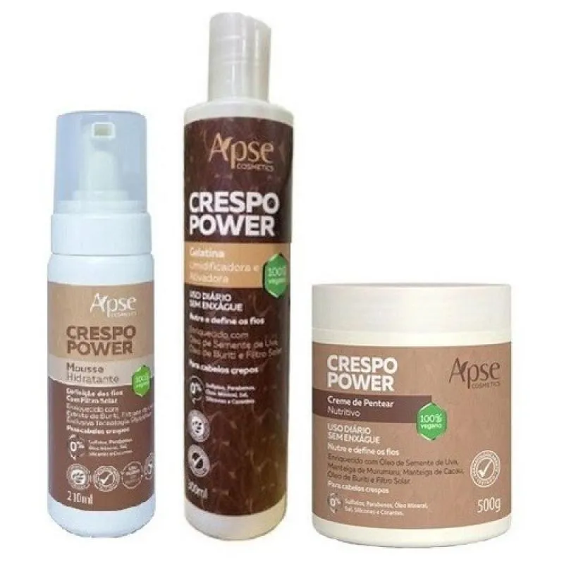 KIT FINALIZADORES APSE GELATINA, MOUSSE E CREME PENTEAR