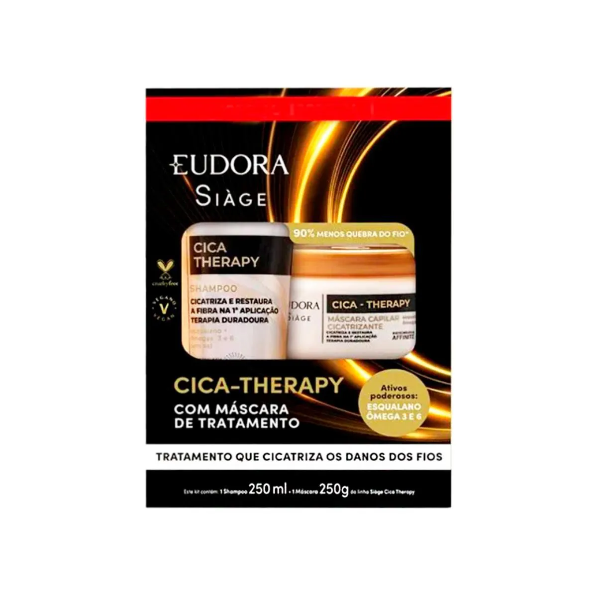 KIT SIÀGE SHAMPOO 250ML + MASC. TRATAMENTO 250G CICA THERAPY