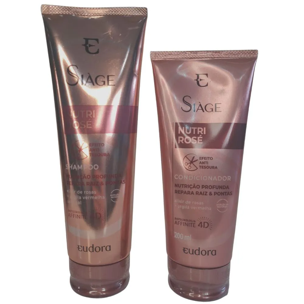 KIT EUDORA SIAGE NUTRI ROSé SHAMPOO + CONDICIONADOR
