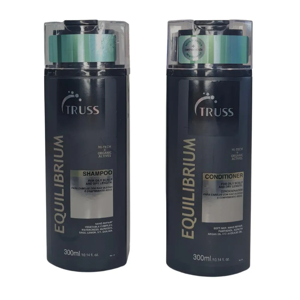 KIT TRUSS EQUILIBRIUM SHAMPOO 300MLS + CONDICIONADOR 300MLS