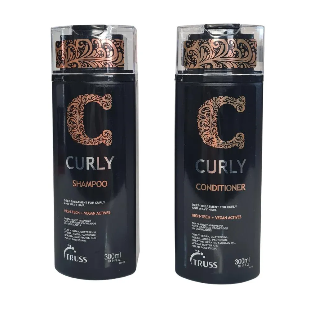 KIT TRUSS CURLY SHAMPOO 300MLS + CONDICIONADOR 300MLS