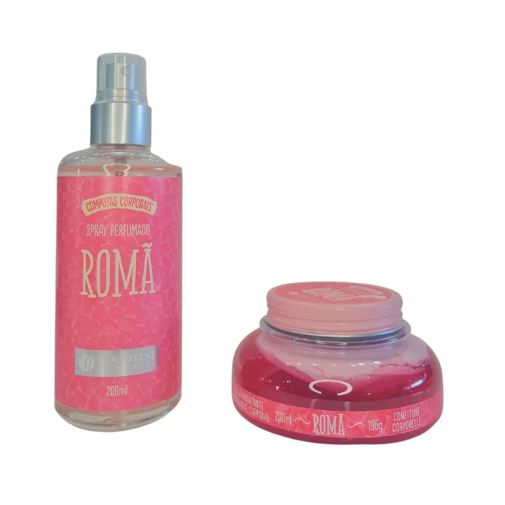 KIT L'OCCITANE ROMã SPRAY PERFUMADO + HIDRATANTE GELEIA